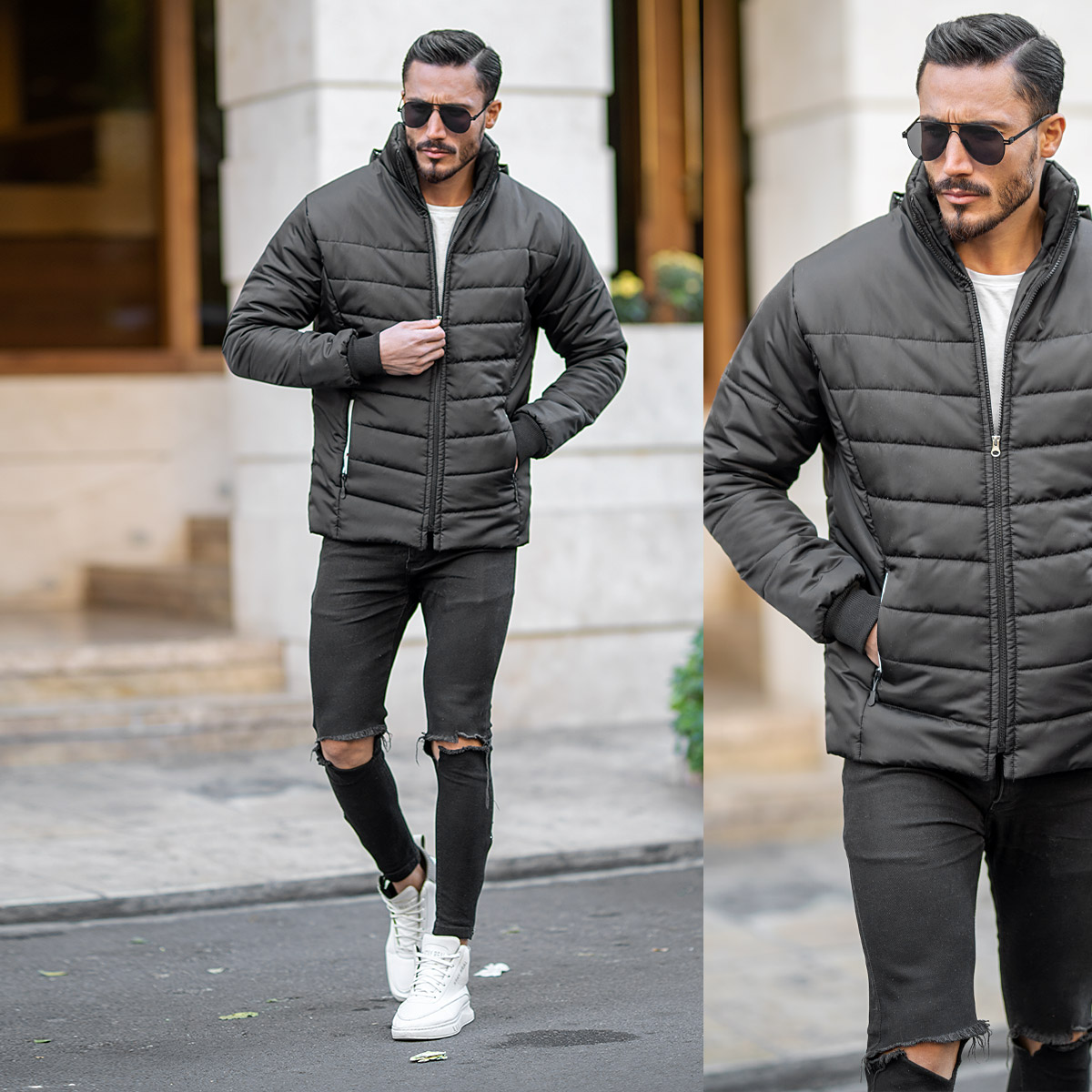 کاپشن denim مشکی